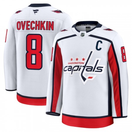 Maillot de Hockey Washington Capitals Fanatics Premium Alexander Ovechkin 2024-25 Blanc Extérieur - Homme Maillot de Hockey Washington Capitals Fanatics Premium Alexander Ovechkin 2024-25 Blanc Extérieur - Homme